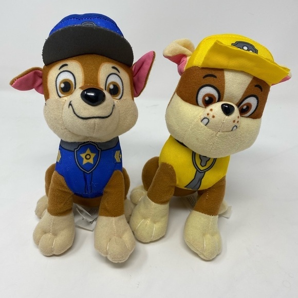 Paw Patrol Other - Paw Patrol Chase & Rubble Stuffed Toys